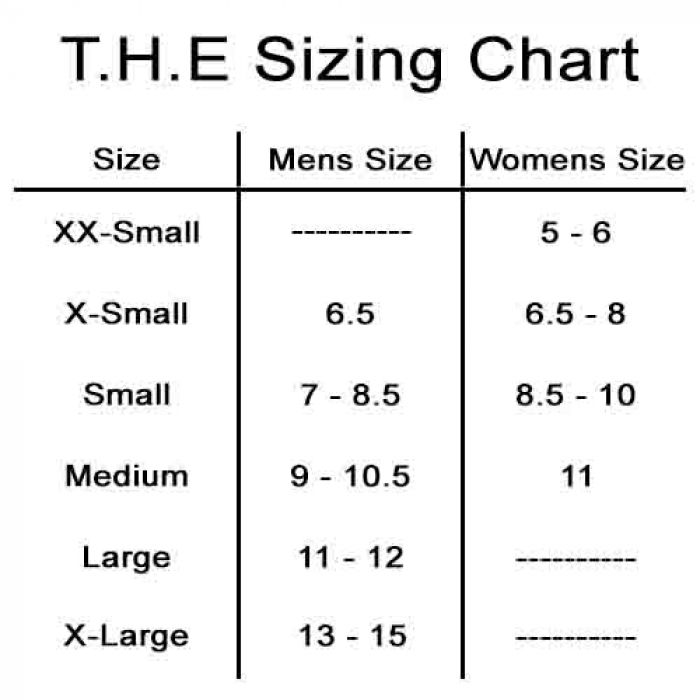 Dexter  THE 9 Sizing Chart