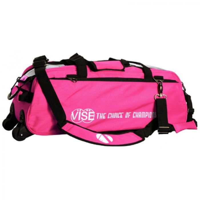 Vise Grip 3-Ball Clear Top Tote Roller pink